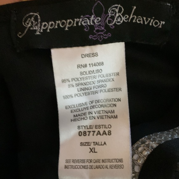 APPROPRIATE BEHAVIOR Sequins on neck, can be used as top with leggings - Picture 3 of 3